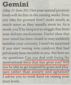 Gemini week 1 underlined