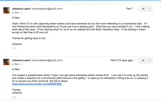 Screen Shot Johanna and Ben K emails 2
